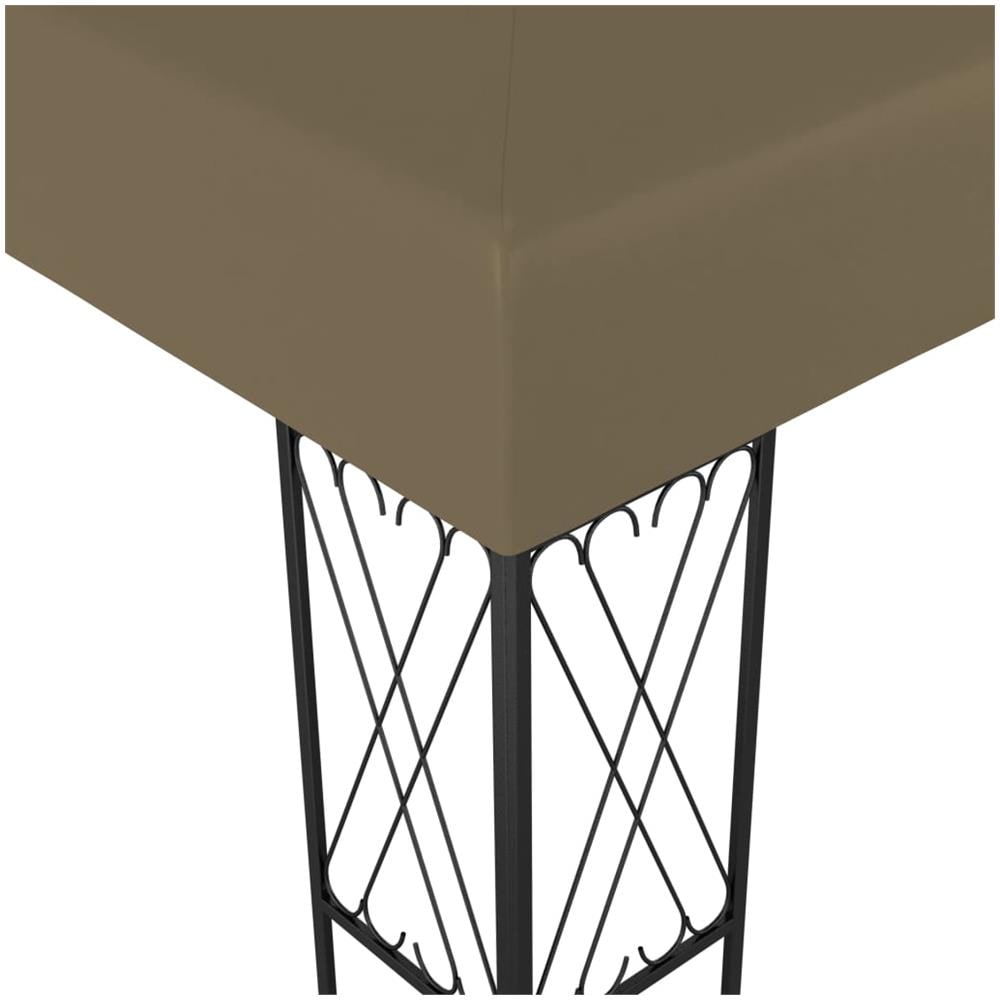Gazebo 3x3 m Grigio Talpa in Tessuto - Foto 3