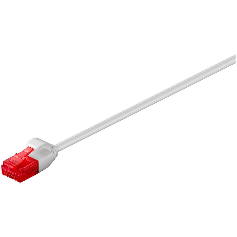 PATCH CABLE CATEGORY 6 U / UTP - SLIM LINE - 0,15M IVORY, RJ-45, RJ-45, Maschio / maschio, Oro, Cat6, U / UTP (UTP) - Foto 1