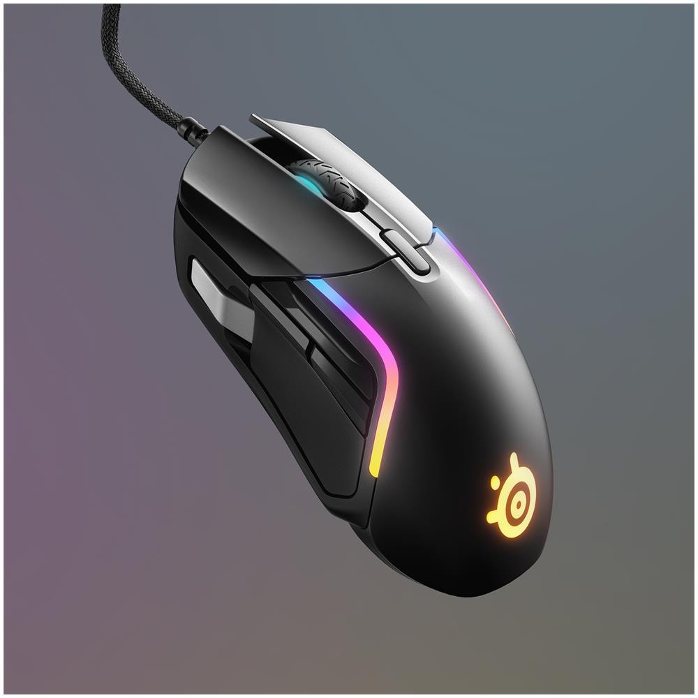 Mouse Ottico Rival 5 con 9 Tasti 18000 DPI Colore Nero e Grigio - Foto 8