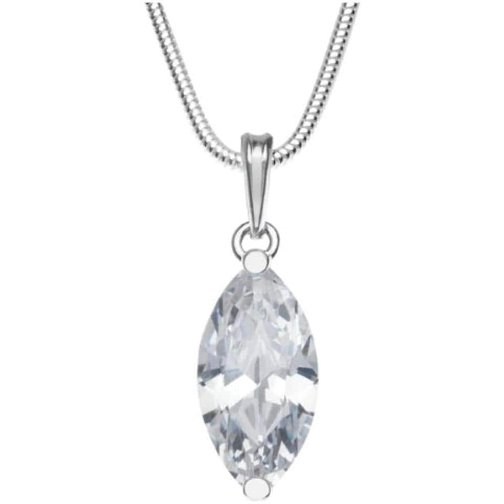 241a201695340 - Catenina Con Pendente Da Donna Con Zirconia Cubica - Argento Sterling 925 - 420 Mm - Foto 1
