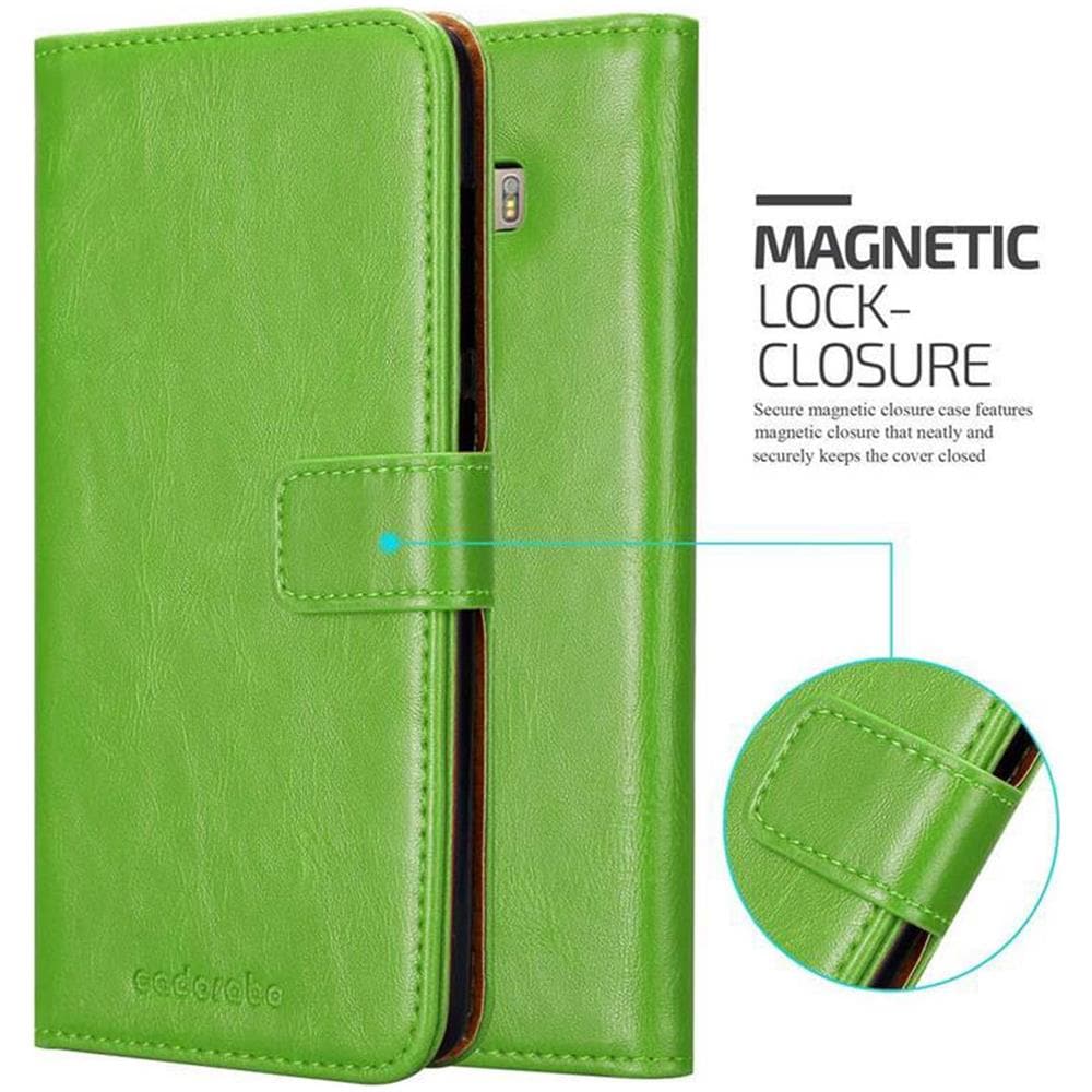 Custodia Compatibile Con Asus Zenfone 3 Deluxe In Verde Erbe - Coperchio Protettiva Con Chiusura Magnetica, Funzione Stand E Tasca Per Le Carte - Foto 6