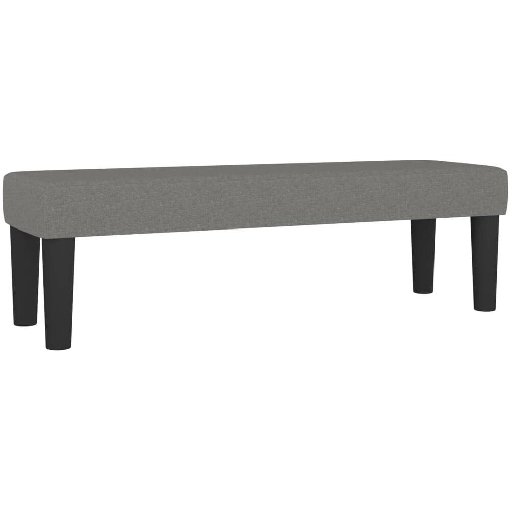 Panca Grigio Scuro 100x30x30 Cm In Tessuto - Foto 2