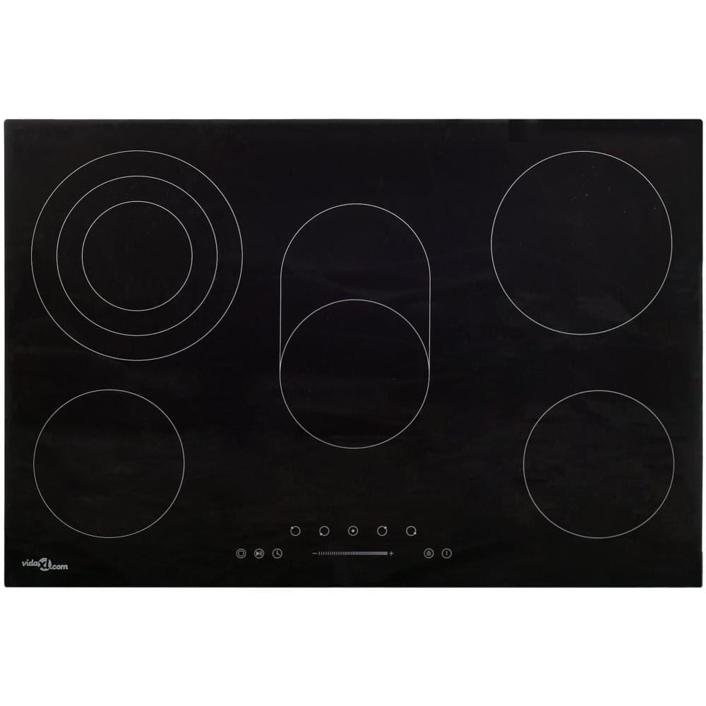 Piano Cottura 8720286089965 da Incasso 5 Zone Cottura da 90 cm Colore Nero - Foto 1