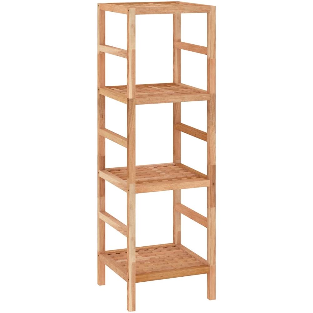 Scaffale Da Bagno 35,5x35,5x112,5 Cm In Legno Massello Di Noce - Foto 2