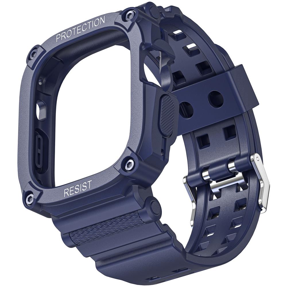 Custodia Protettiva E Bracciale Per Apple Watch Ultra 49mm Darkblue - Foto 1