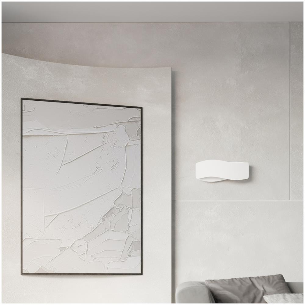 Lampada Da Parete Tila 40 Bianco Sl. 1018 - Moderno Lampade Da Parete Bianco 15x40x12 Cm - Foto 1