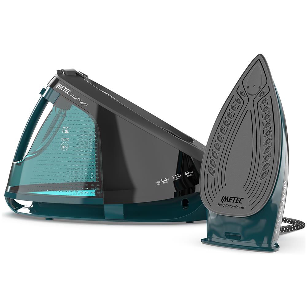 Ferro da Stiro a SmartVapor 9034 con Caldaia Piastra Ceramica Potenza 2400 W Colore Nero / Verde - Foto 2
