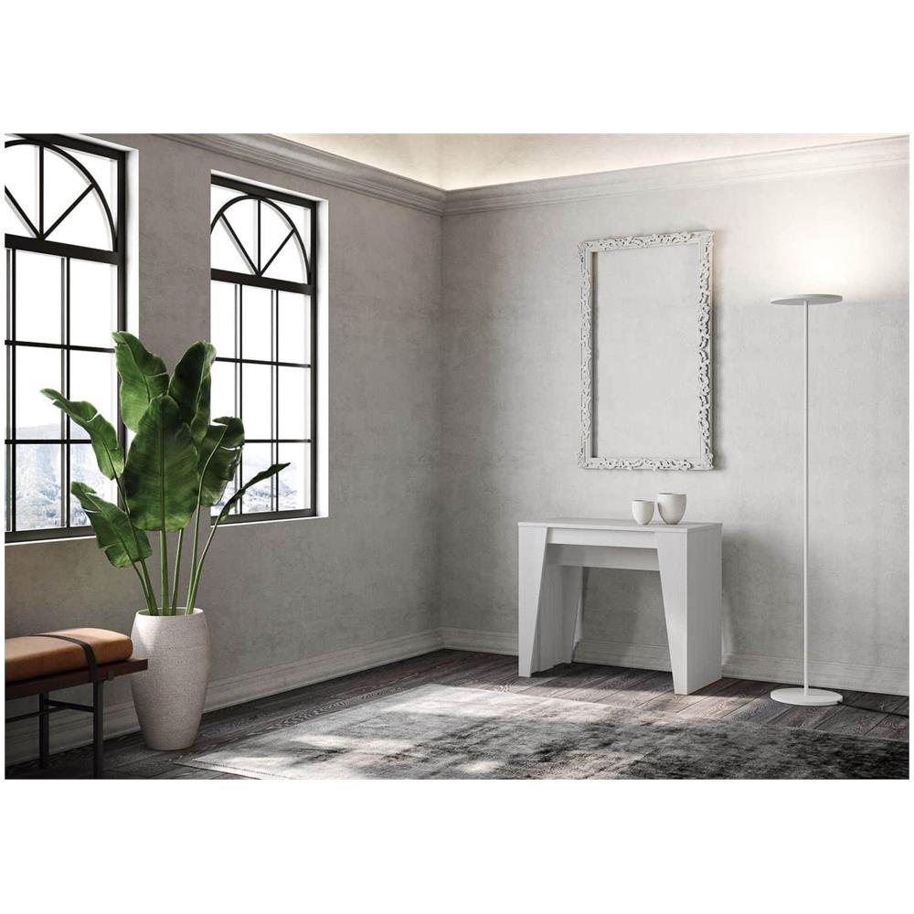 Consolle allungabile 90x48/308 cm Anvar bianco frassino - Foto 2