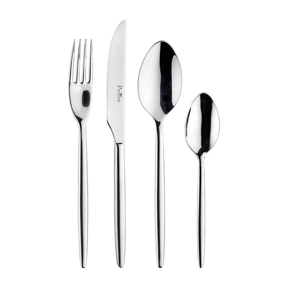 Stile Posate da tavola in acciaio Confezione - Set da 24 Pezzi - 6 Posti Tavola - Confezione Regalo Made in Italy - Foto 1