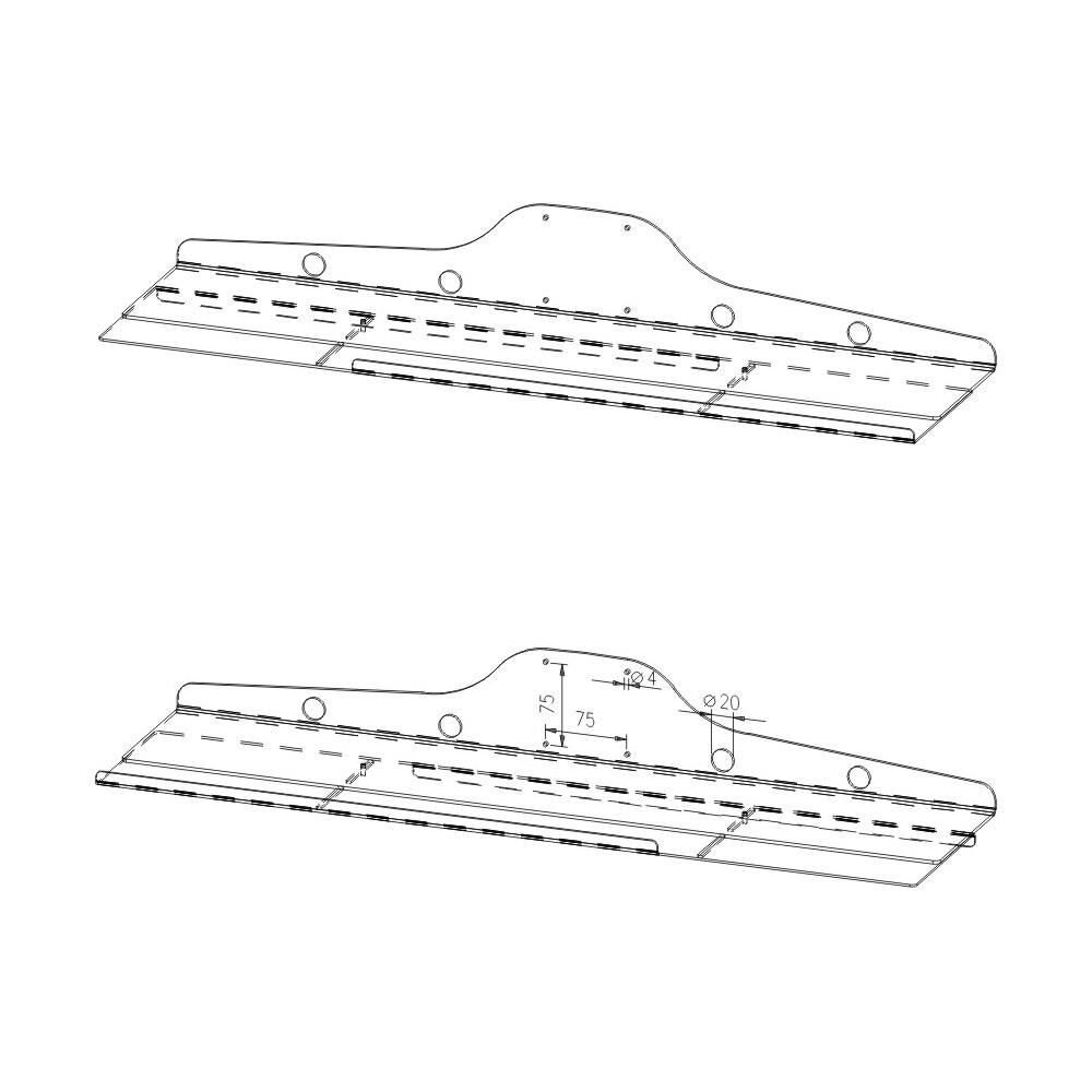 Portatastiera e Portamouse KEYB-V050 - Foto 3