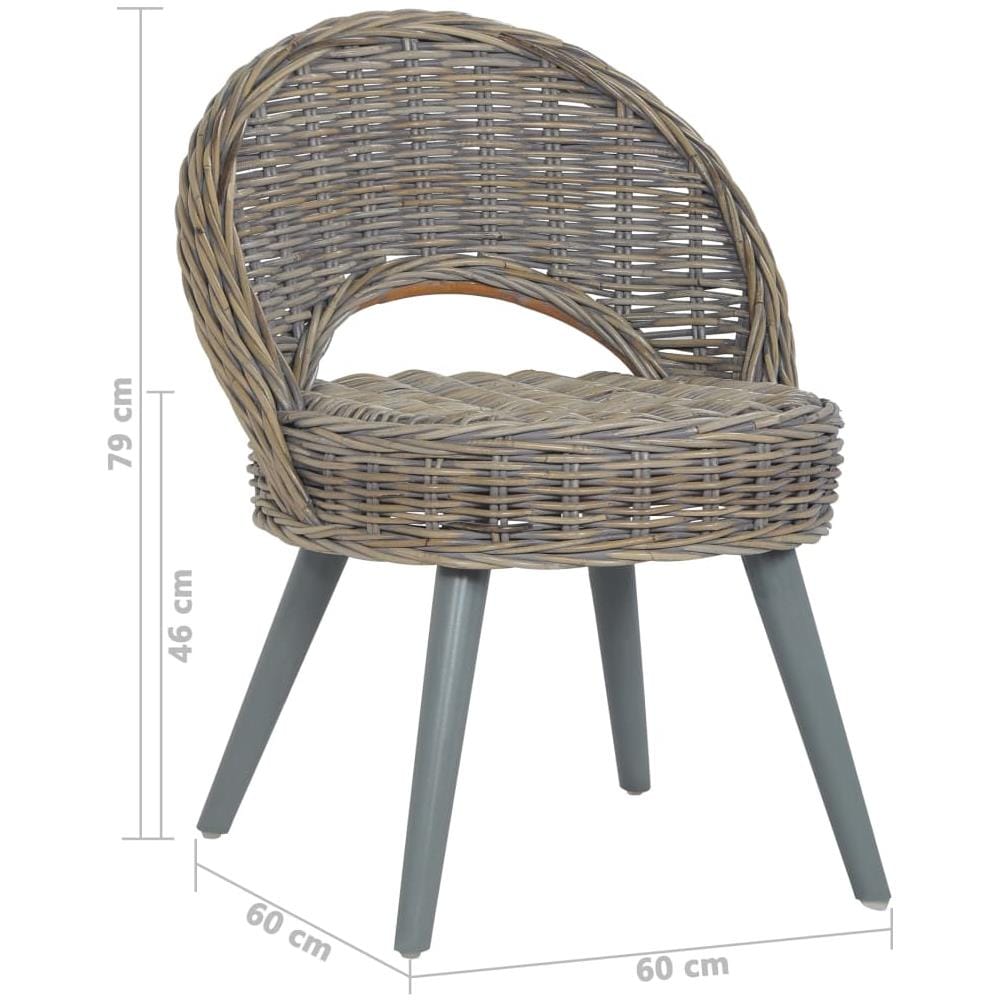 Poltrona in Rattan Kubu Grigia - Foto 7