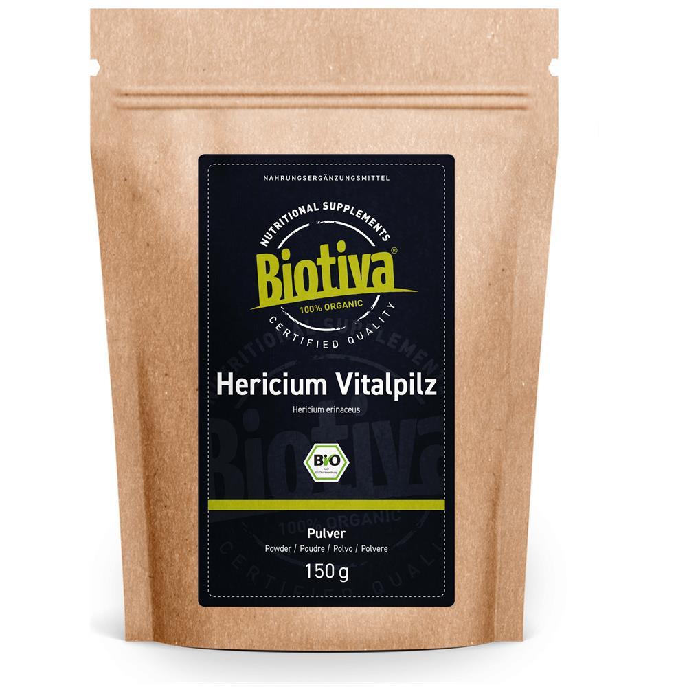 Hericium In Polvere Bio - 150g - Fungo Della Scimmia - Hericium Erinaceus - Vegano - Confezionato E Certificato In Germania (de-eco-005) - Foto 1