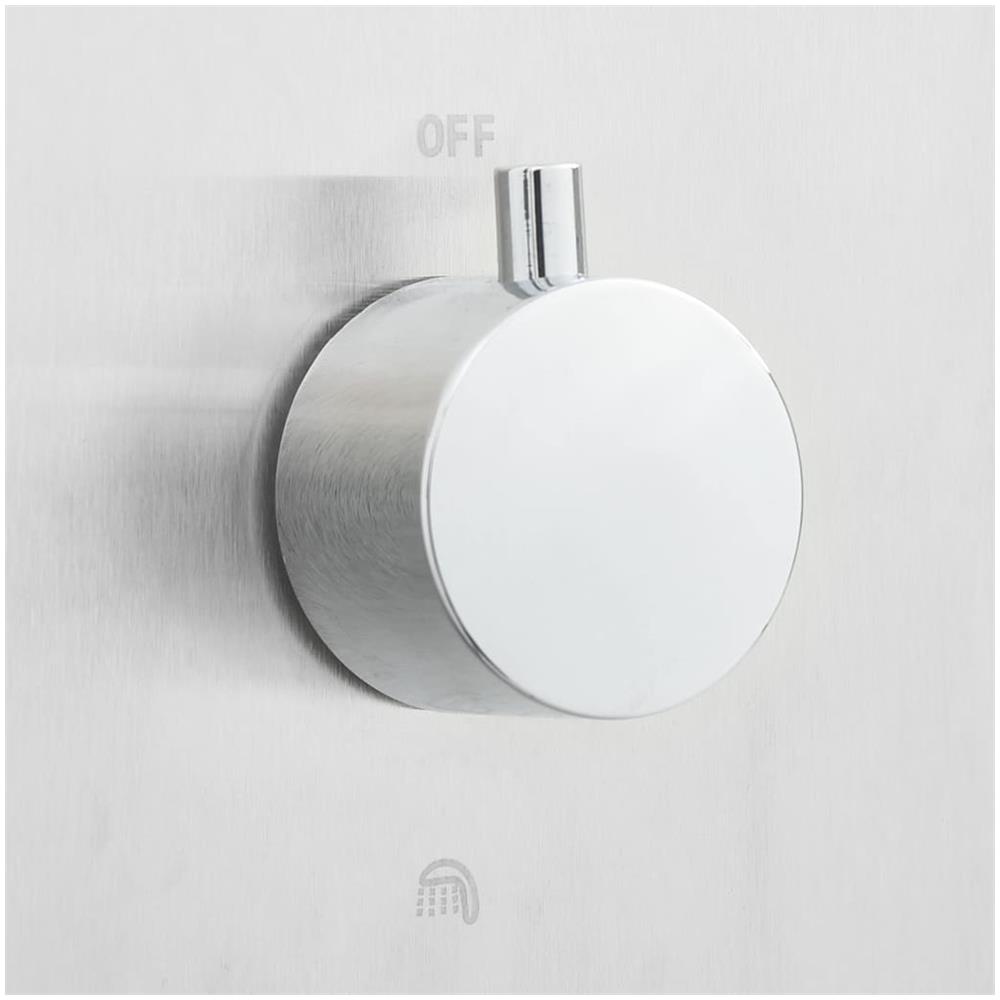 Doccia da Esterno con Piatto in WPC Acciaio Inossidabile - Foto 2