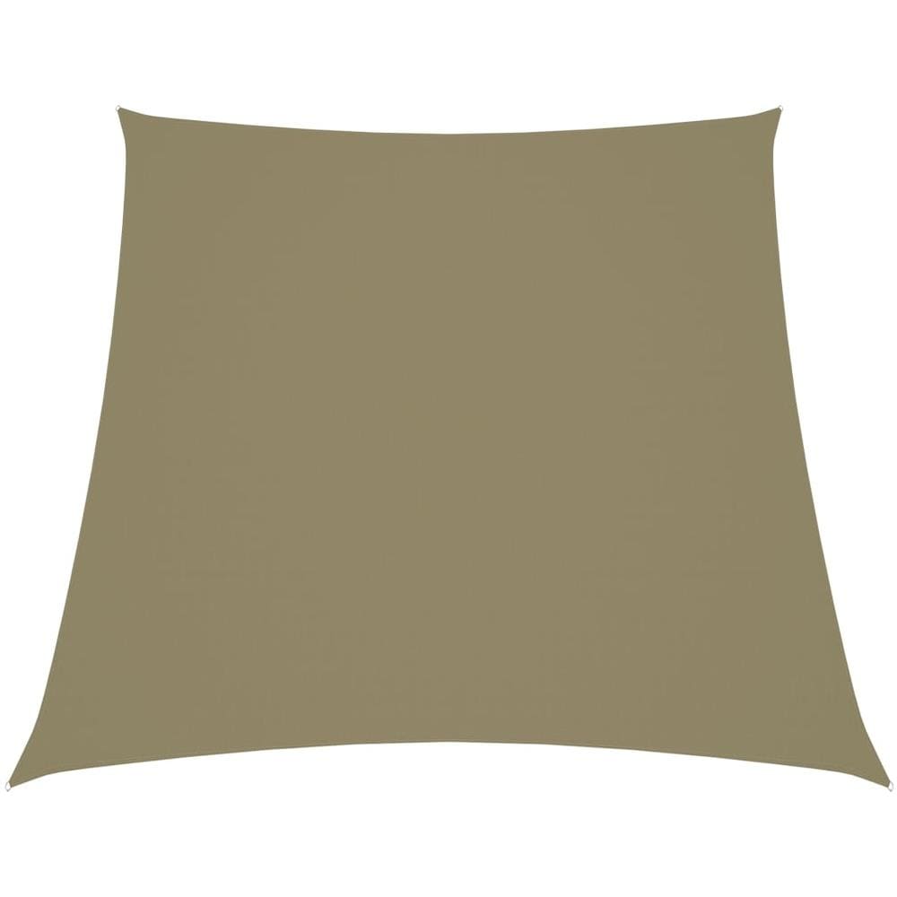 Parasole a Vela in Tela Oxford a Trapezio 2/4x3 m Beige - Foto 1