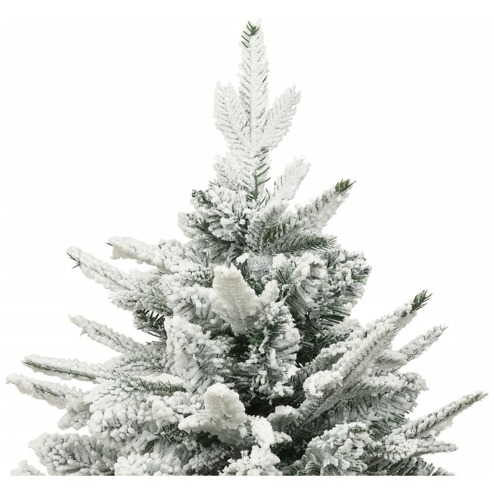 Albero di Natale Artificiale con Neve Verde 180 cm PVC e PE - Foto 6