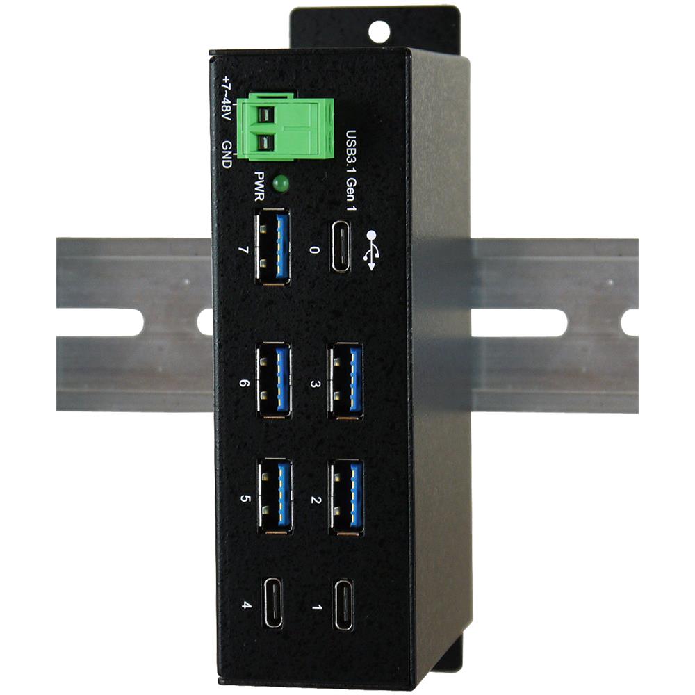 EX-1196HMS USB 3.0 (3.1 Gen 1) Type-C 5000Mbit / s Nero perno e concentratore - Foto 1