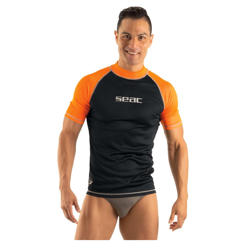 Seac T-sun Short Uomo Xxl Nero / arancione - Foto 1