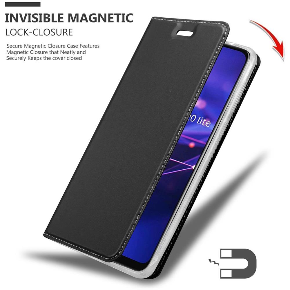 Custodia Compatibile Con Huawei Mate 20 Lite In Classy Nero - Coperchio Protettiva Con Chiusura Magnetica, Funzione Stand E Tasca Per Le Carte - Foto 8