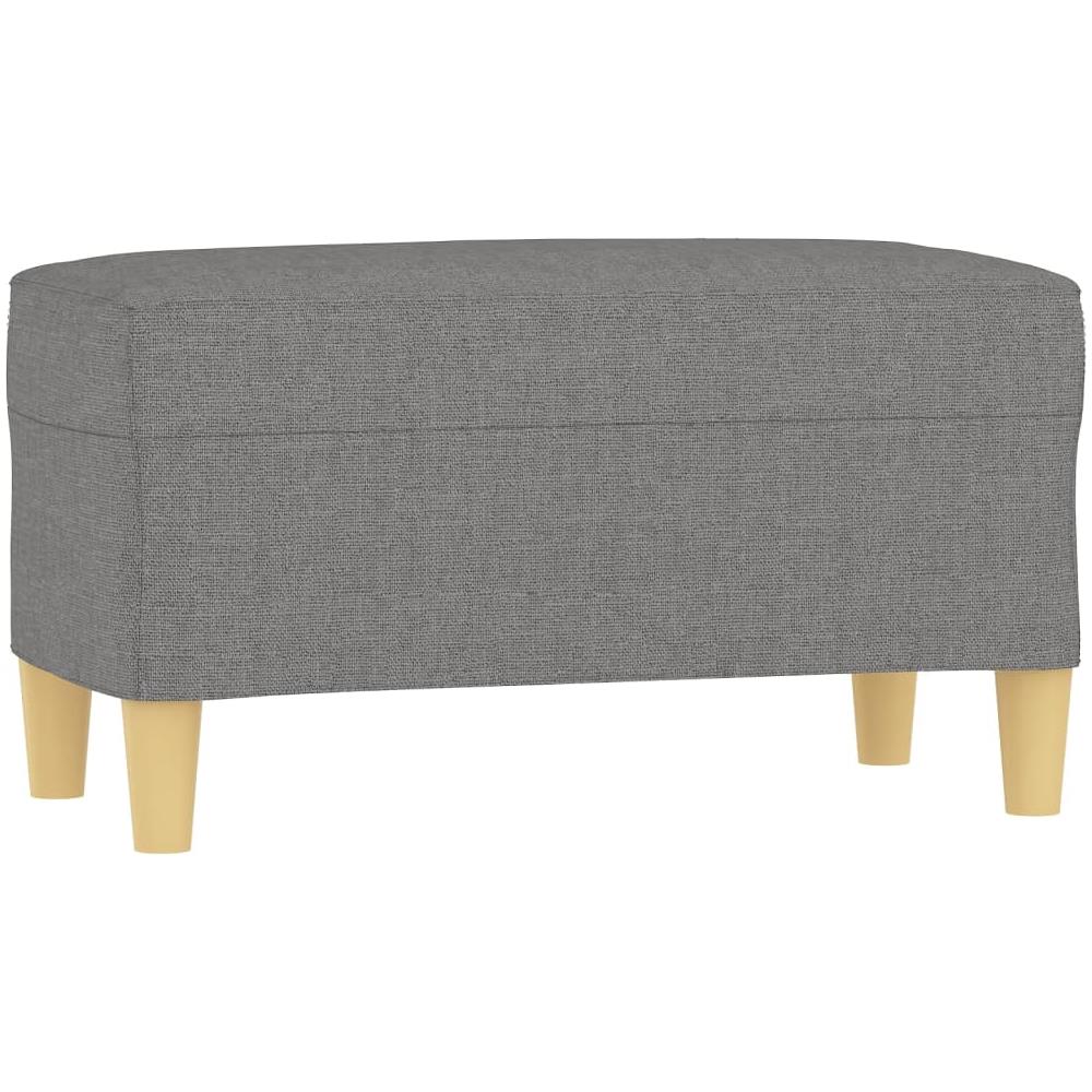 Panca Grigio Scuro 70x35x41 Cm In Tessuto - Foto 2