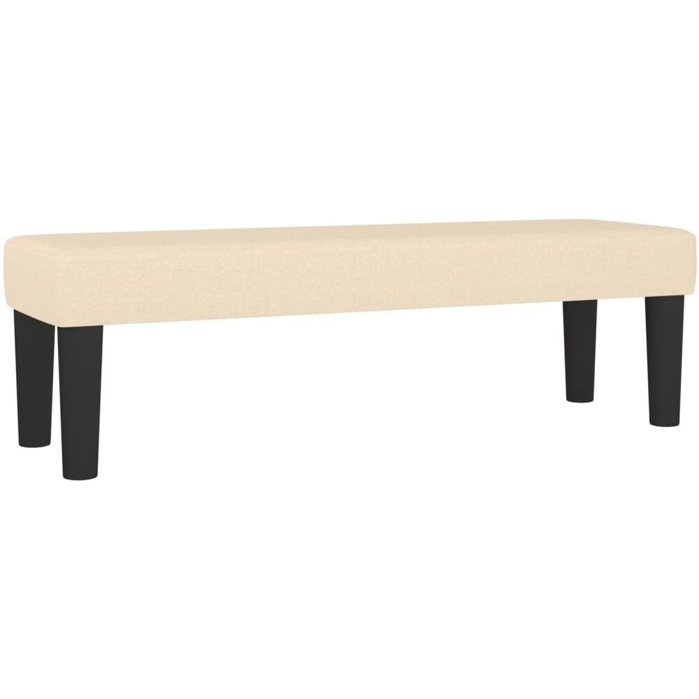 Panca Crema 100x30x30 Cm In Tessuto - Foto 2