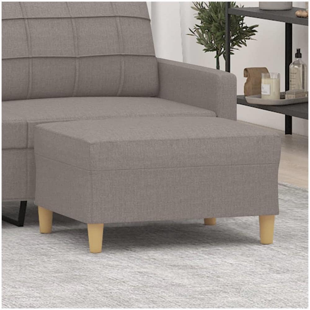 Poggiapiedi Tortora 70x55x41 Cm In Tessuto - Foto 1