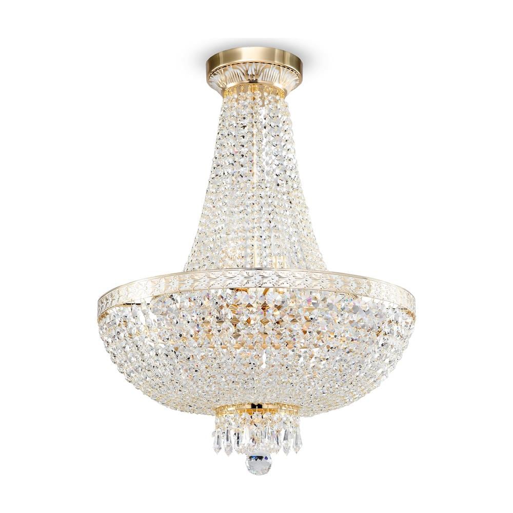 Lampadaro Contemporaneo Bella Metallo Oro 8 Luci Diffusori Metallo - Foto 1