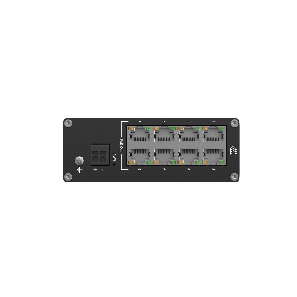 NETWORKS TSW040 8-Port PoE+ Switch Non gestito Fast Ethernet (10/100) Supporto Power over Ethernet (PoE) Nero - Foto 2