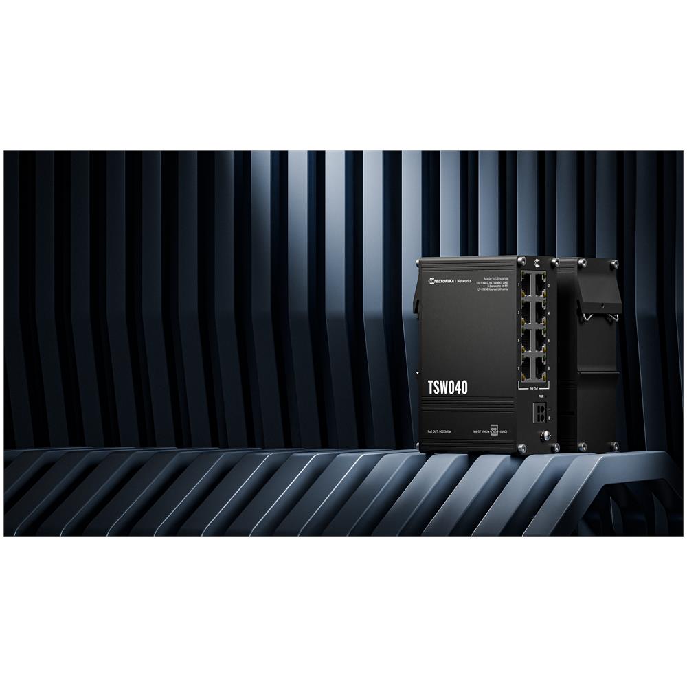 NETWORKS TSW040 8-Port PoE+ Switch Non gestito Fast Ethernet (10/100) Supporto Power over Ethernet (PoE) Nero - Foto 9