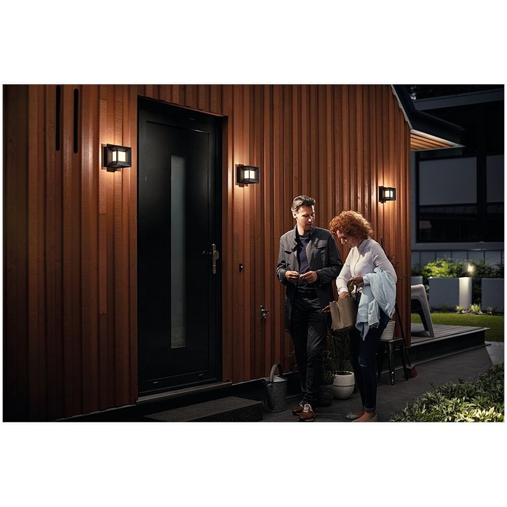 Parterre Lampada Da Parete Da Esterno, Nero - Foto 4