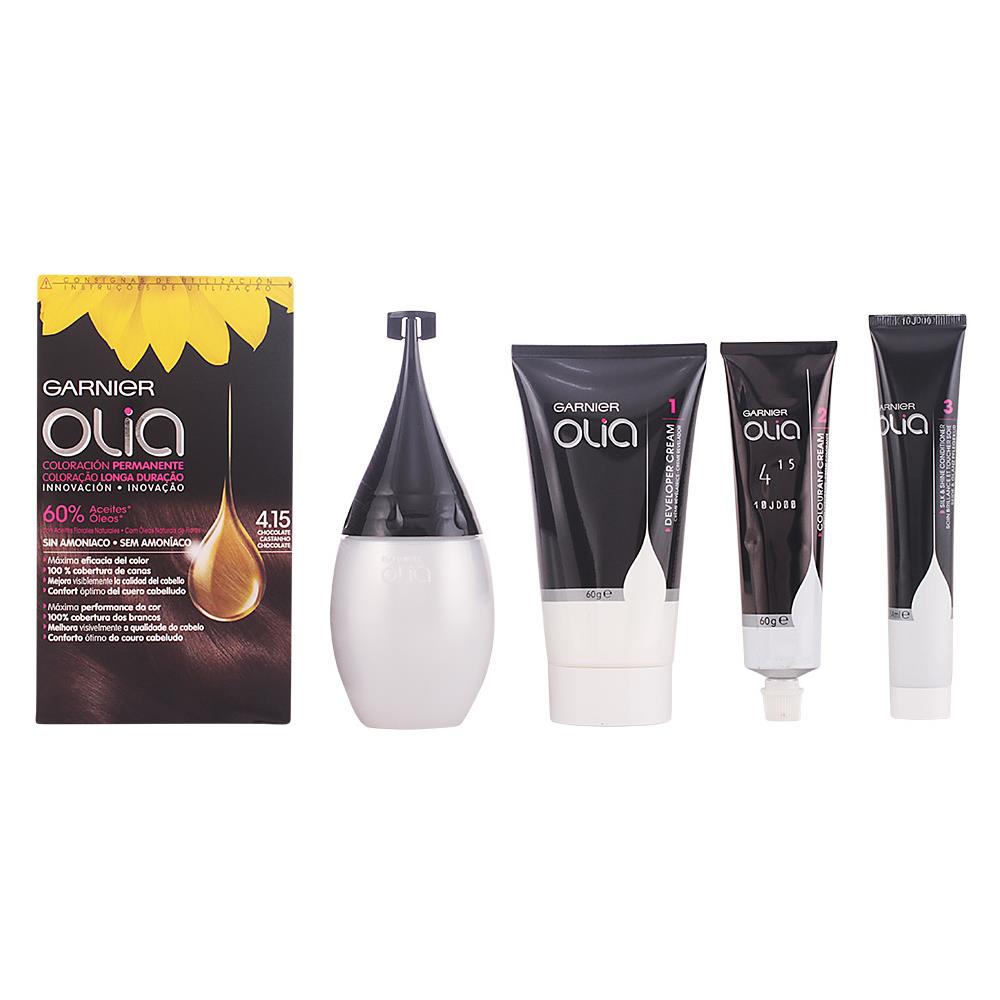 Olia Coloración Permanente 4,15 Chocola Te 4 Pz - Foto 1