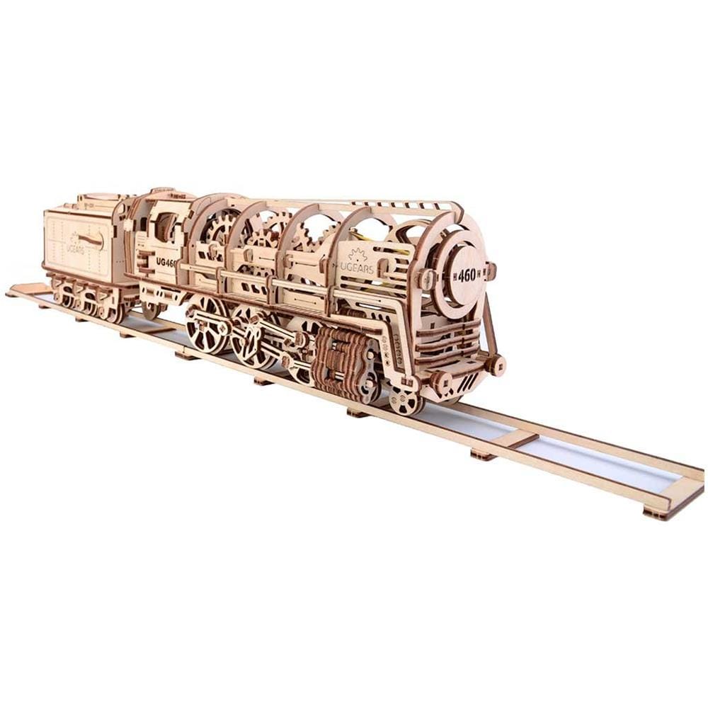 Puzzle in Legno 3D - Locomotiva 460 con Tender - 443 Pezzi - Foto 1