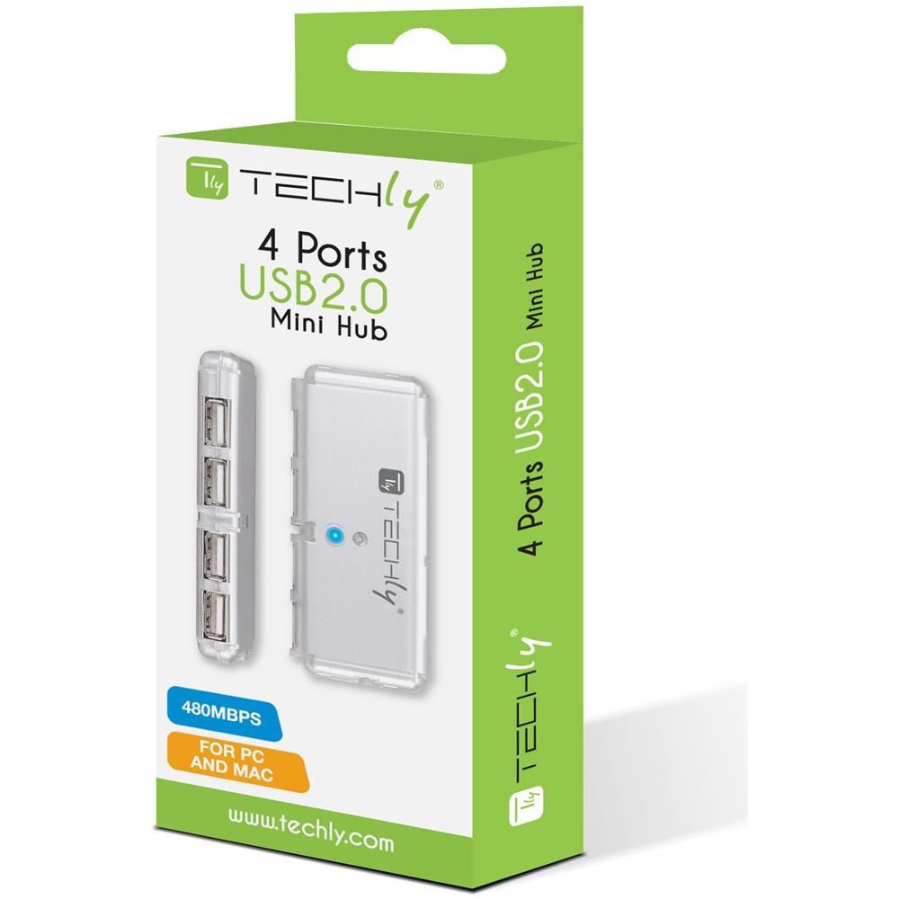 Hub Usb Tascabile 4 Porte Silver - Foto 2