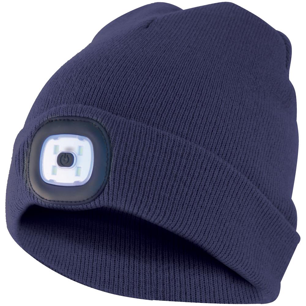 Capellino Con Luce Frontale Torcia Led Ricaricabile Blu - Foto 1
