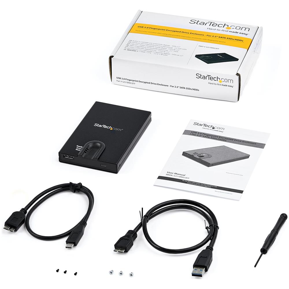 Box esterno hard disk con crittografia - Accesso tramite impronta digitale - Per unità SATA da 2,5" - Foto 7