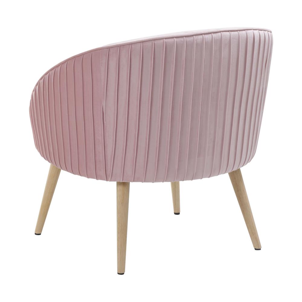 Poltrona In Velluto Rosa Tromso - Foto 2