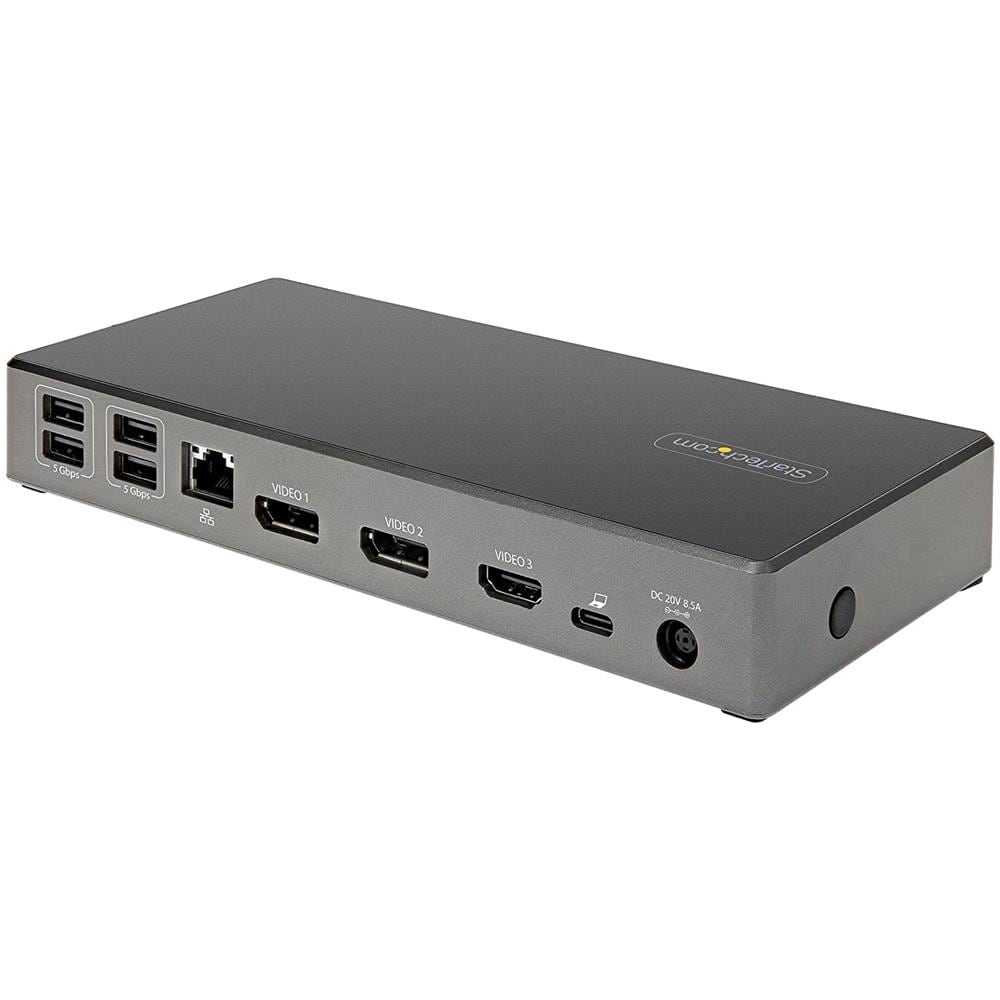 Docking Station Universale per Laptop 2x USB-C 3.2 / HDMI / 2x DisplayPort per Triplo Monitor 4K Nero / Grigio + Power Delivery 100W - Foto 2