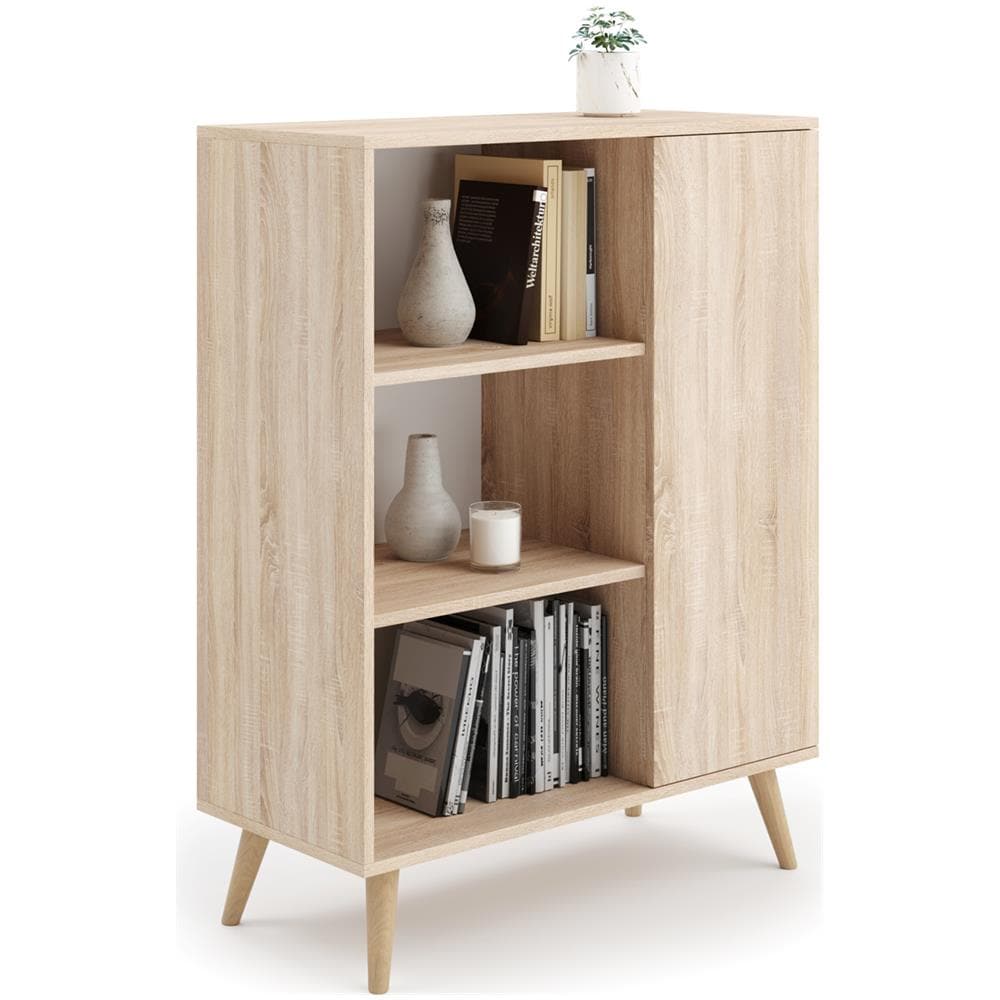 Fondi Mobile, Libreria, Cassettiera Soppalco, Scaffale Scandinavo Rovere Sonoma - Foto 1