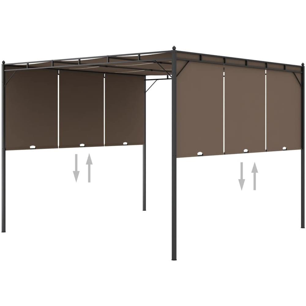 Gazebo da Giardino con Tenda Laterale 3x3x2,25 m Talpa - Foto 1