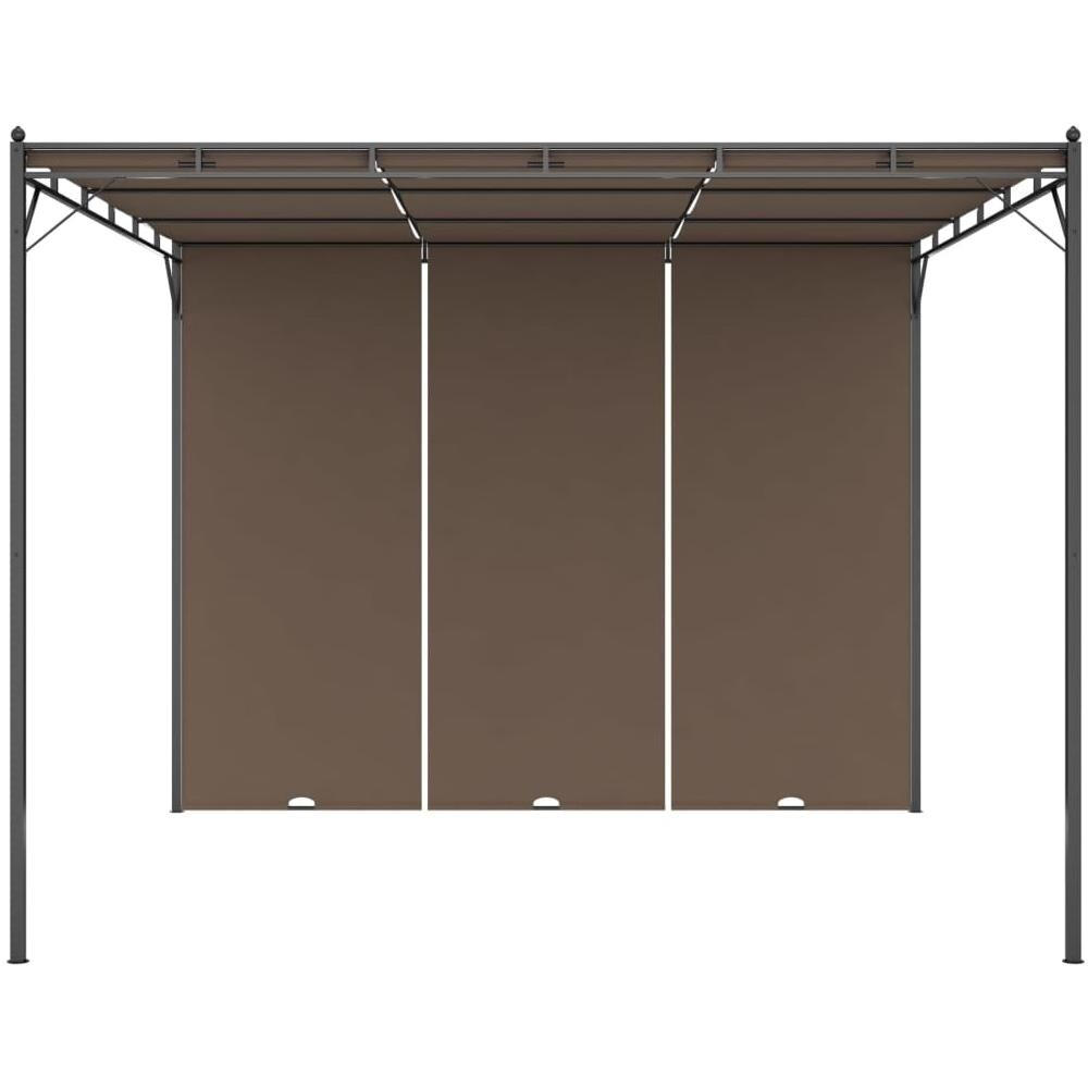 Gazebo da Giardino con Tenda Laterale 3x3x2,25 m Talpa - Foto 3