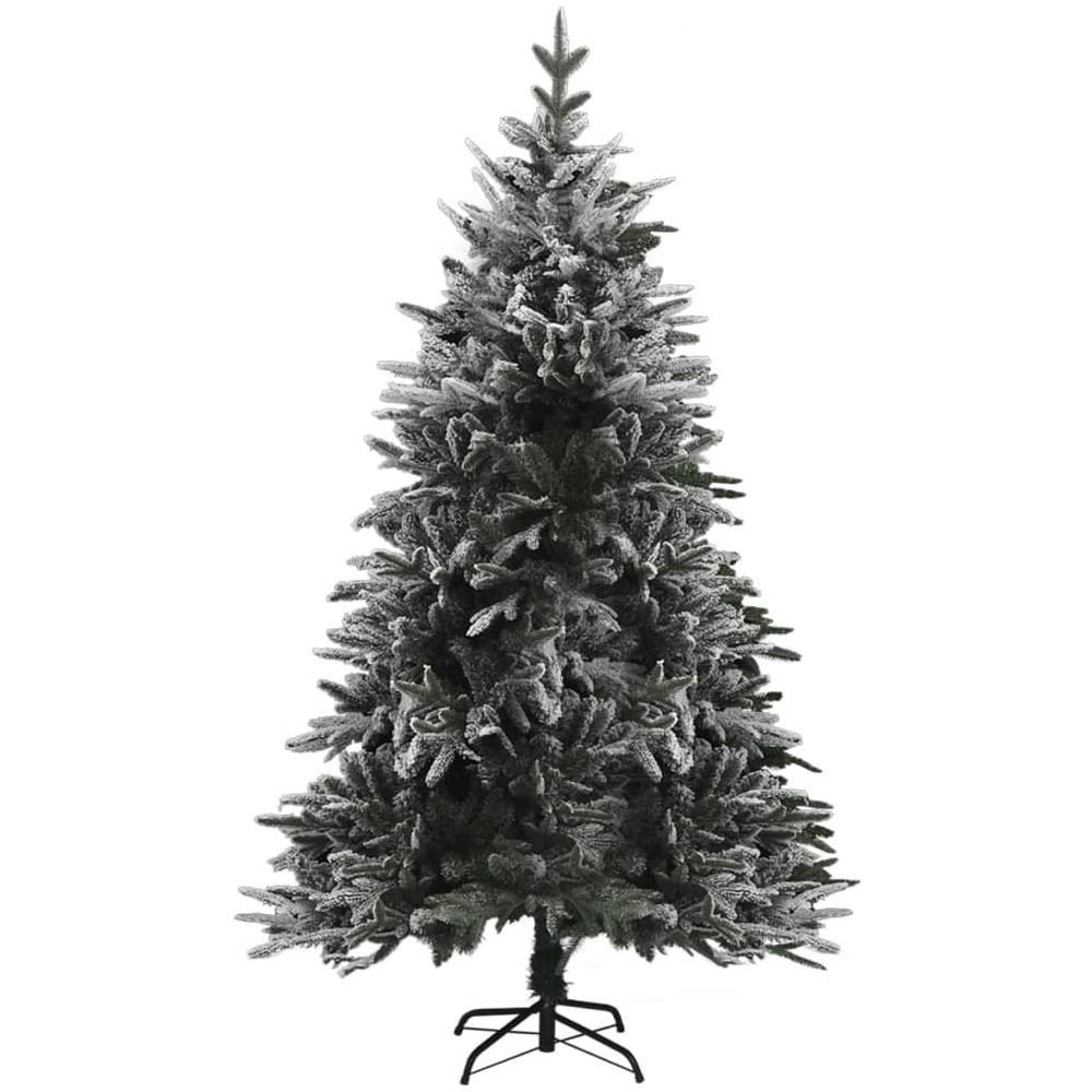 Albero di Natale Artificiale con Neve Verde 210 cm in PVC e PE - Foto 2