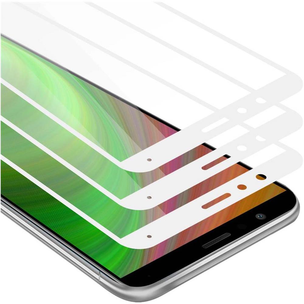 3x Pellicola Armatura A Schermo Intero Compatibile Con Honor 7x In Trasparente Con Bianco - 3x Vetro Temperato (tempered) Di Protezione Del Display In Durezza 9h Con 3d Touch - Foto 1
