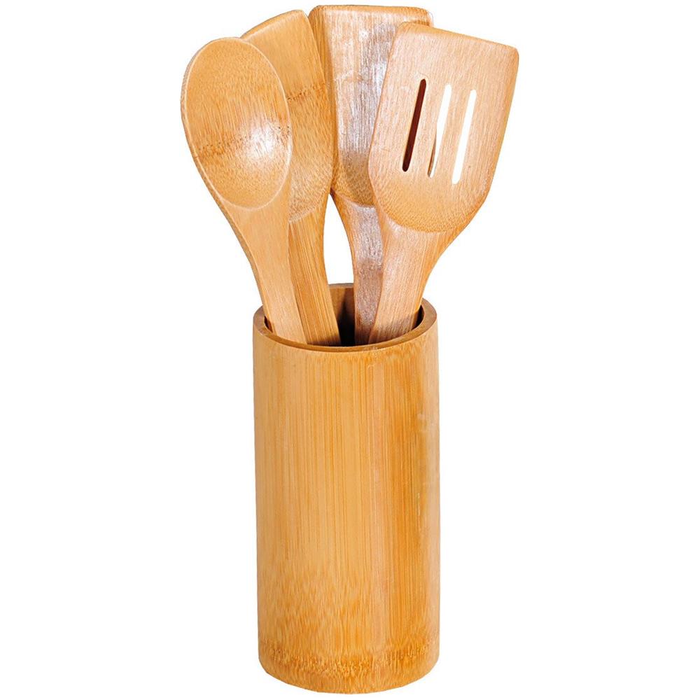 Set Di Posate In Bambù, 5 Pezzi, Rotonde, Kesper - Foto 1