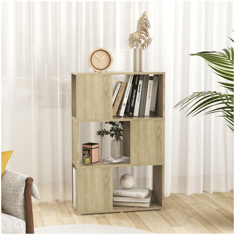 Libreria / divisorio Rovere Sonoma 60x24x94 Cm In Truciolato - Foto 7