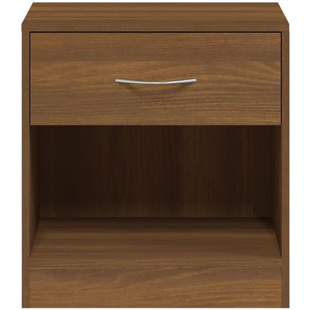 Comodini 2 Pz Con Cassetto Rovere Marrone - Foto 8