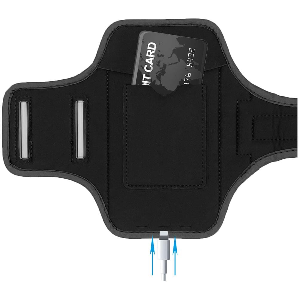Supporto Per Telefono Con Fascia Da Braccio Per Telefono Custodia Per Telefono Da Corsa Nero 6.5"" - Foto 4