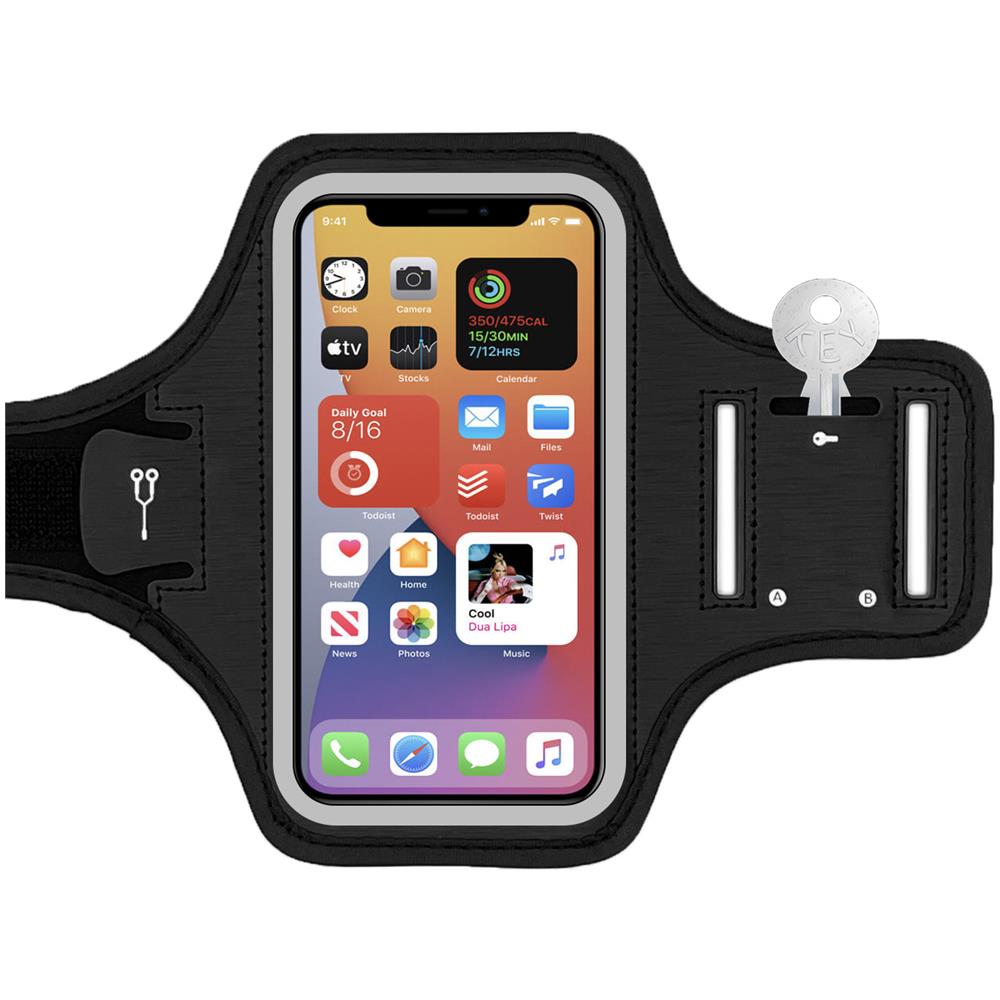 Supporto Per Telefono Con Fascia Da Braccio Per Telefono Custodia Per Telefono Da Corsa Nero 6.5"" - Foto 1