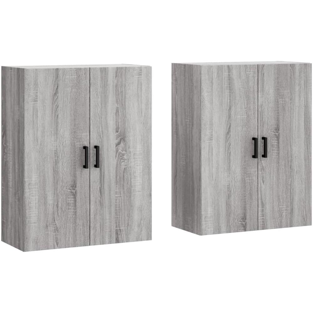 Mobili A Parete 2 Pz Grigio Sonoma 69,5x34x90 Cm - Foto 2