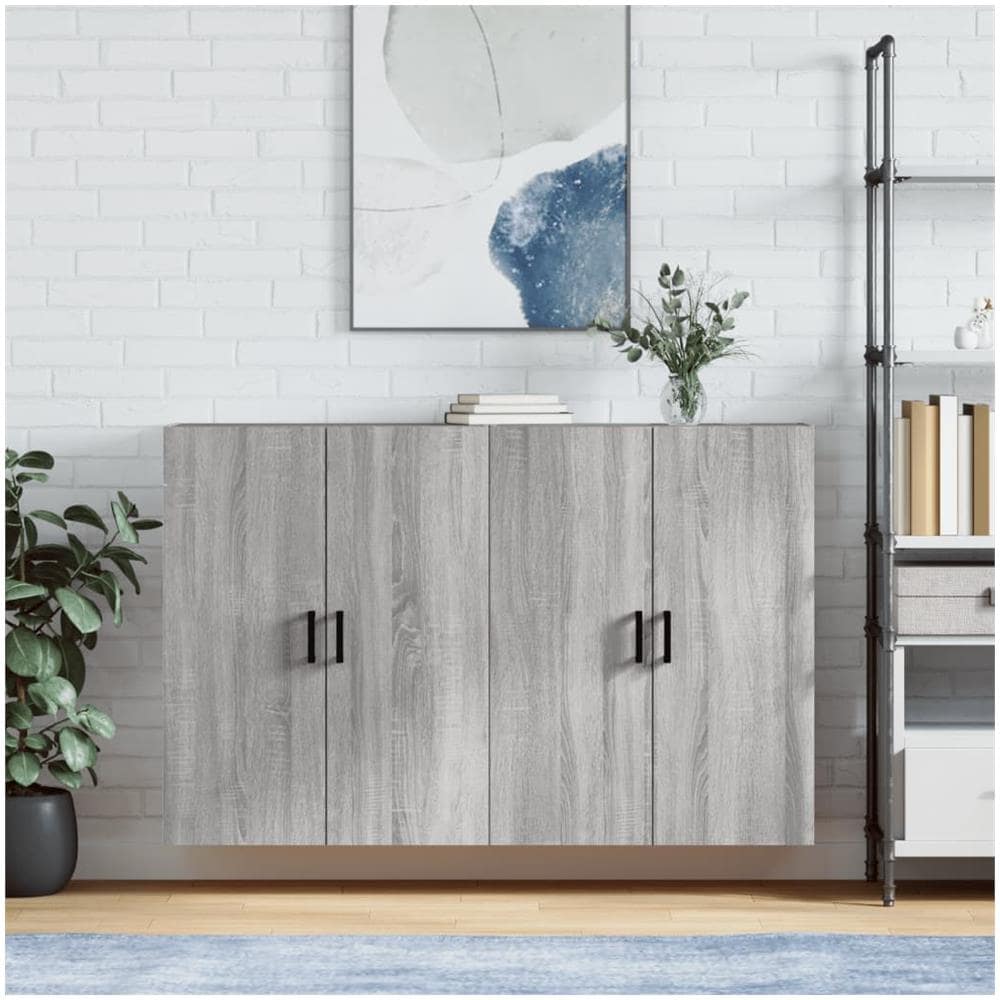 Mobili A Parete 2 Pz Grigio Sonoma 69,5x34x90 Cm - Foto 1