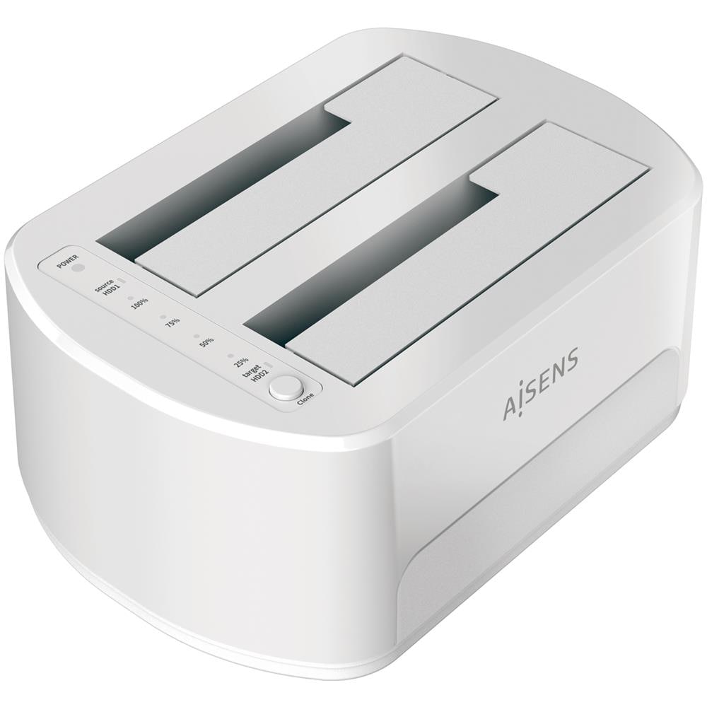 ASDS-D02W docking station per unità di archiviazione USB 3.2 Gen 1 (3.1 Gen 1) Type-B Bianco - Foto 1