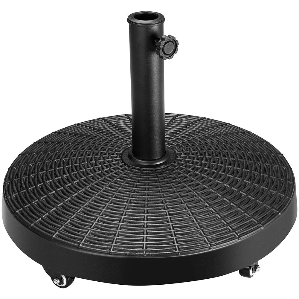 Base Ombrellone in Resina da Giardino Peso 25 kg Supporto per Ombrelloni 38/48mm - Foto 1